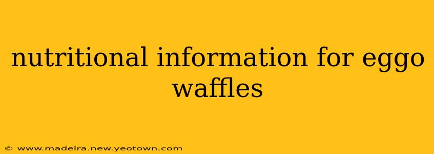 nutritional information for eggo waffles