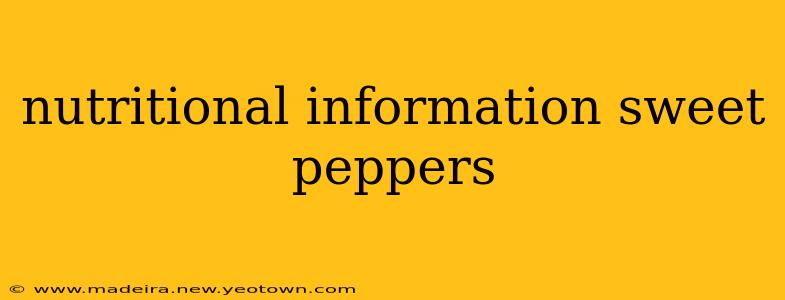 nutritional information sweet peppers