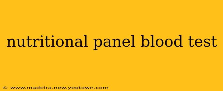 nutritional panel blood test