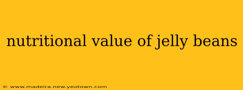 nutritional value of jelly beans