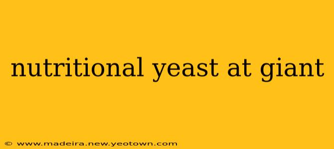 nutritional yeast at giant