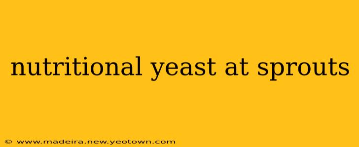 nutritional yeast at sprouts