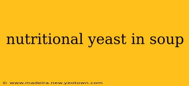 nutritional yeast in soup
