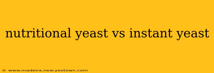 nutritional yeast vs instant yeast