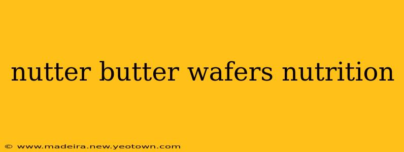 nutter butter wafers nutrition