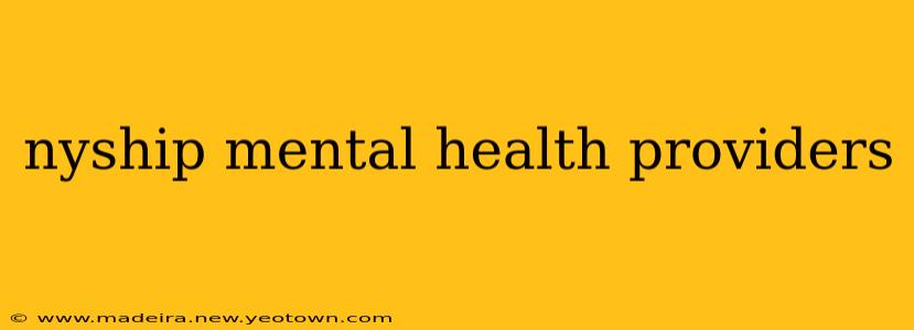 nyship mental health providers
