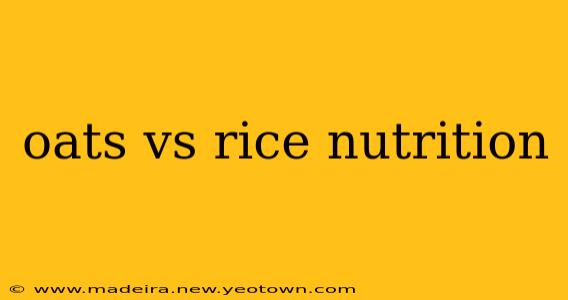 oats vs rice nutrition