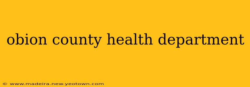 obion county health department