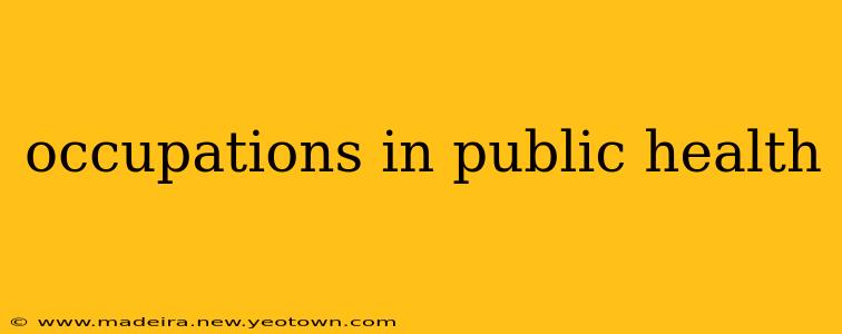 occupations in public health