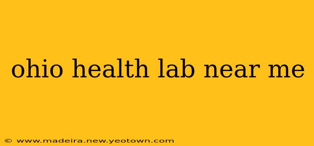 ohio health lab near me