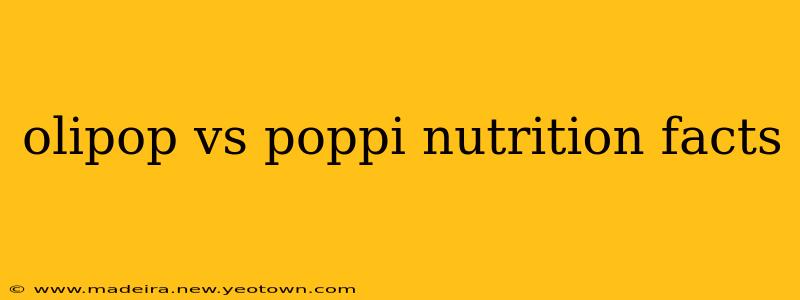 olipop vs poppi nutrition facts