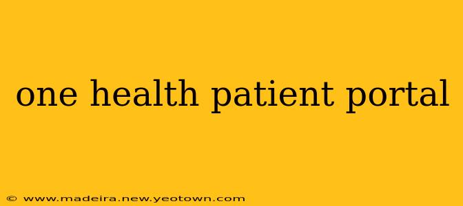 one health patient portal