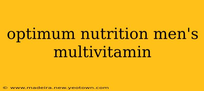 optimum nutrition men's multivitamin