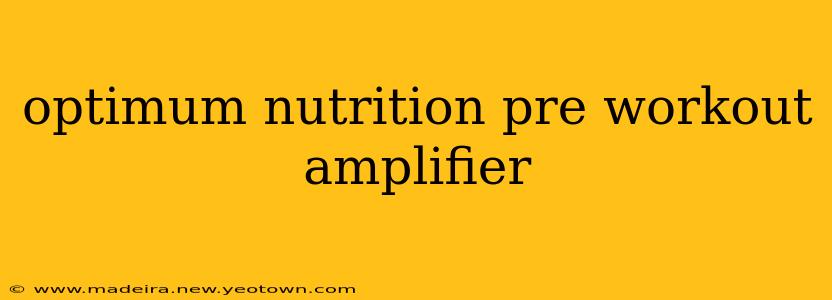 optimum nutrition pre workout amplifier