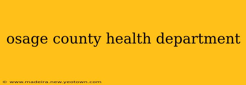 osage county health department