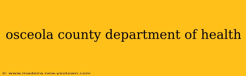 osceola county department of health