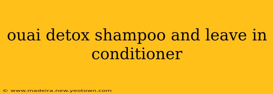 ouai detox shampoo and leave in conditioner