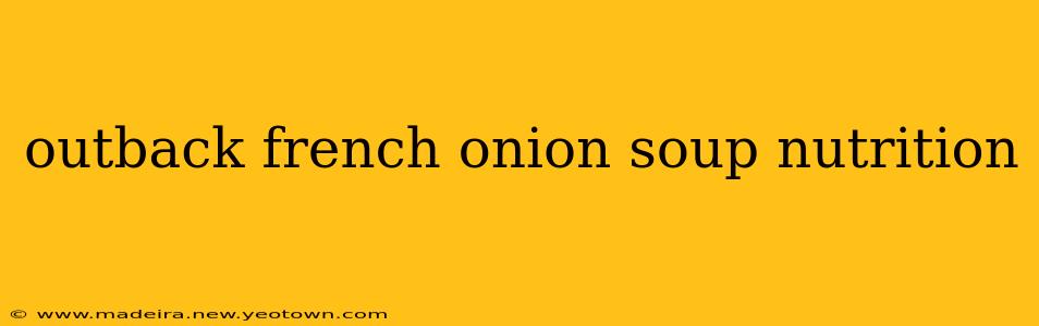 outback french onion soup nutrition