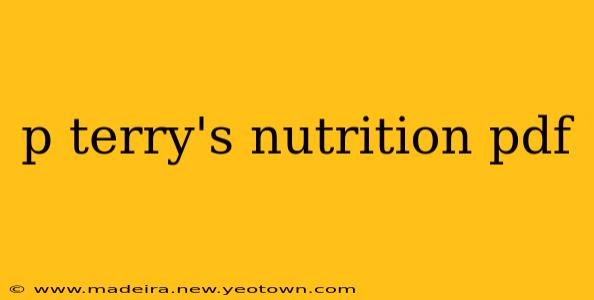 p terry's nutrition pdf