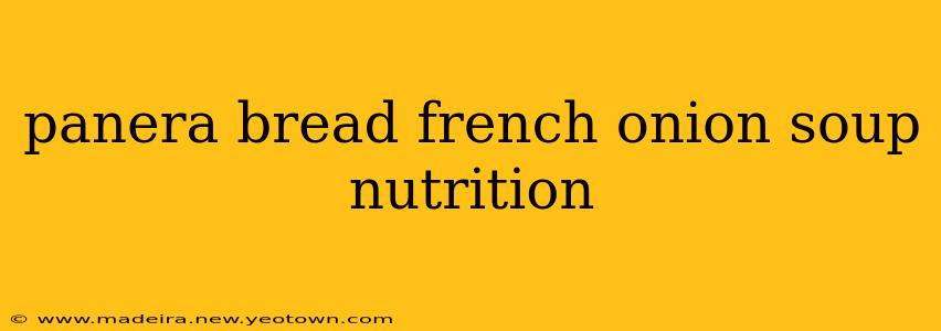 panera bread french onion soup nutrition