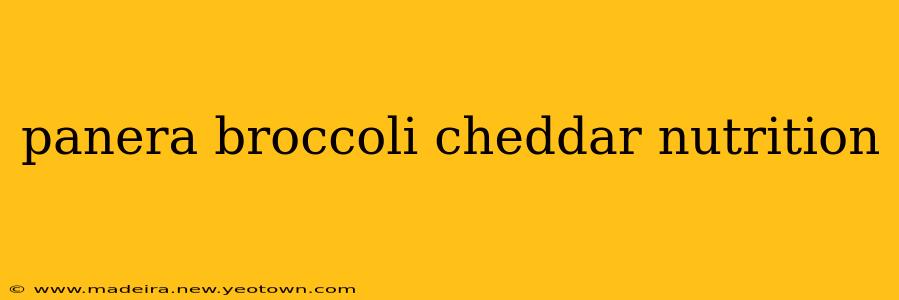 panera broccoli cheddar nutrition