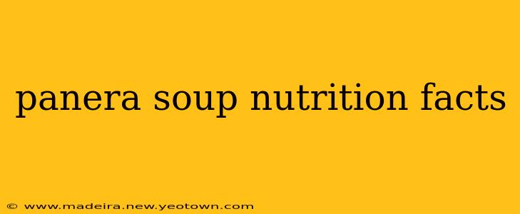 panera soup nutrition facts