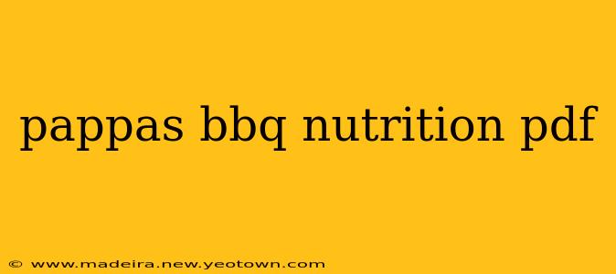pappas bbq nutrition pdf