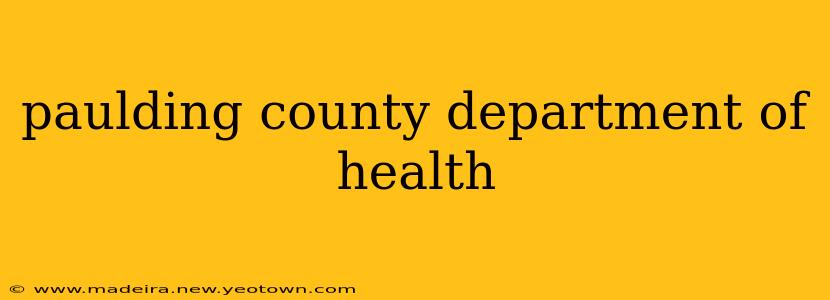 paulding county department of health