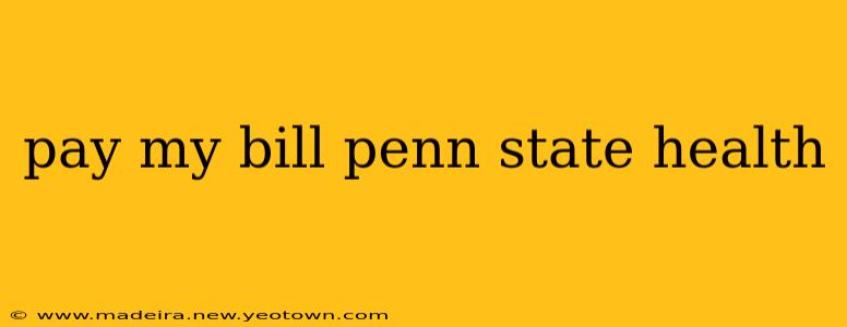 pay my bill penn state health