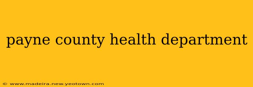 payne county health department