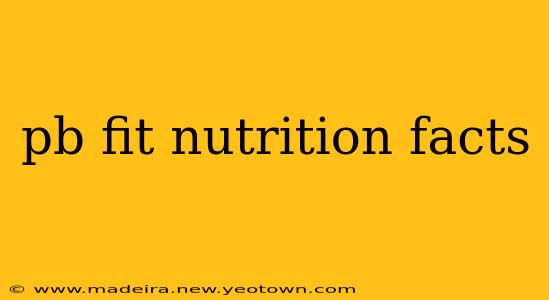 pb fit nutrition facts