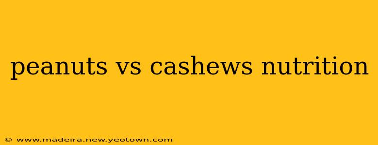 peanuts vs cashews nutrition