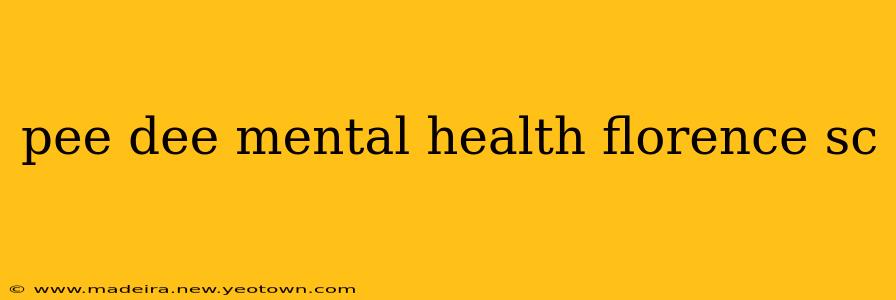 pee dee mental health florence sc