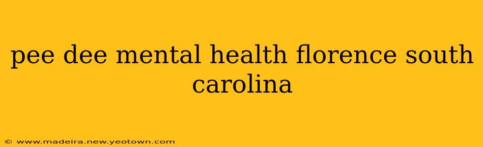 pee dee mental health florence south carolina