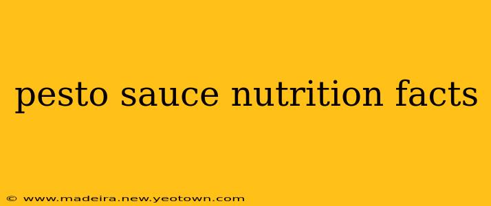 pesto sauce nutrition facts