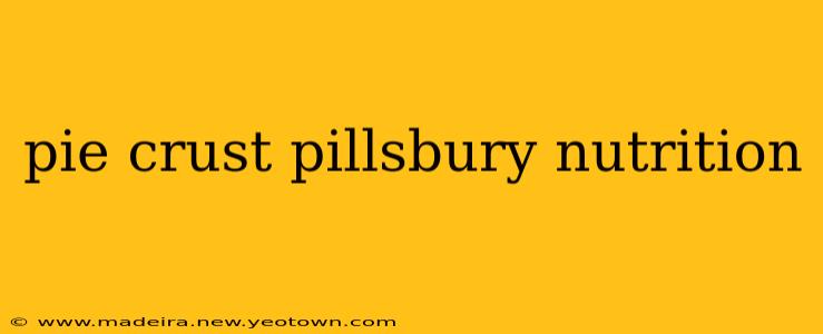 pie crust pillsbury nutrition