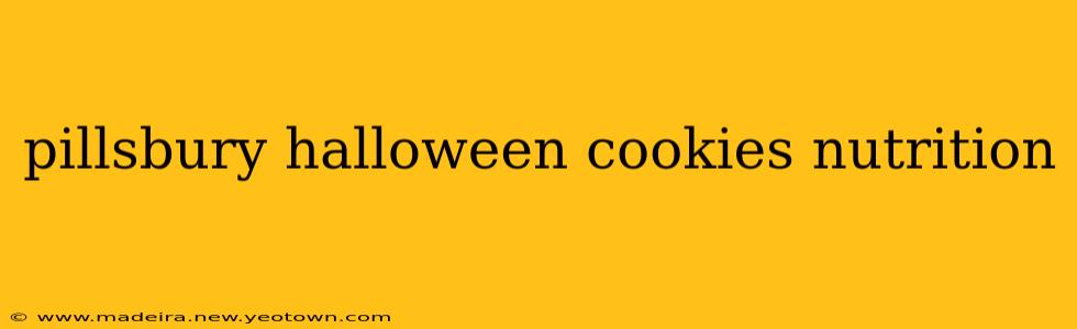 pillsbury halloween cookies nutrition