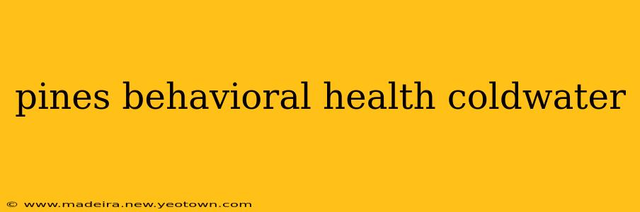 pines behavioral health coldwater