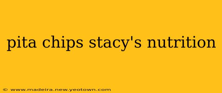 pita chips stacy's nutrition