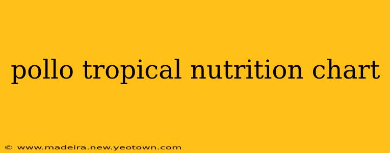 pollo tropical nutrition chart