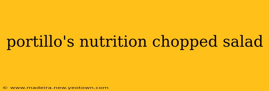 portillo's nutrition chopped salad