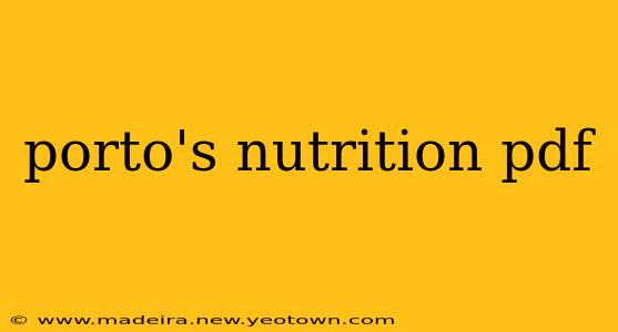 porto's nutrition pdf
