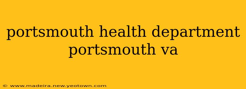 portsmouth health department portsmouth va
