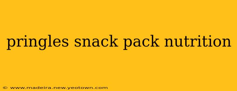 pringles snack pack nutrition