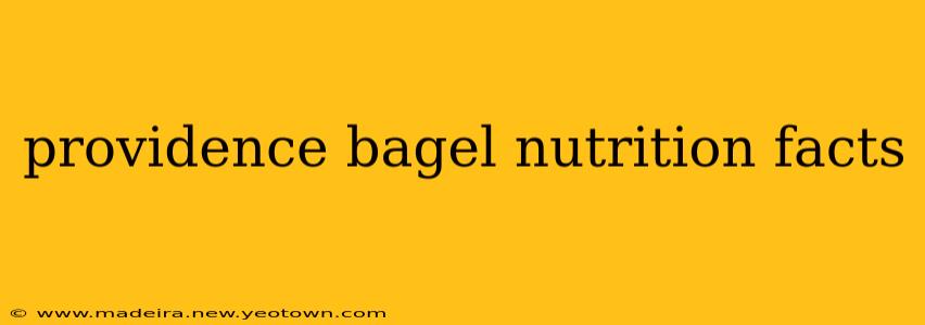 providence bagel nutrition facts