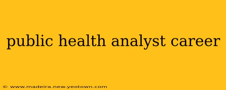public health analyst career