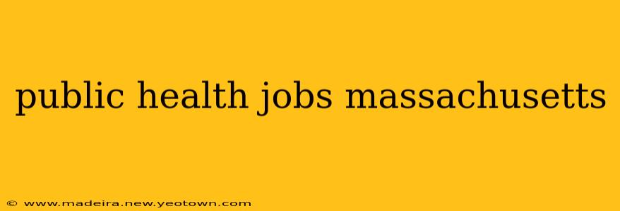 public health jobs massachusetts