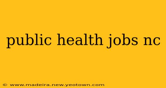 public health jobs nc