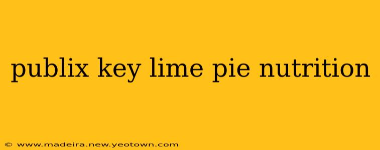 publix key lime pie nutrition