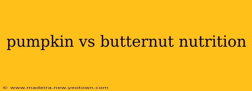 pumpkin vs butternut nutrition